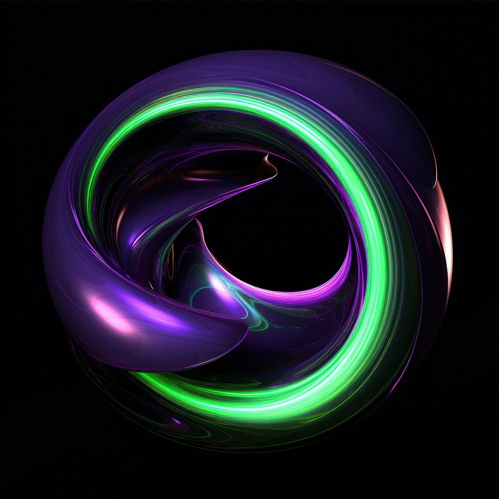 Blackhole abstract shape purple light technology.