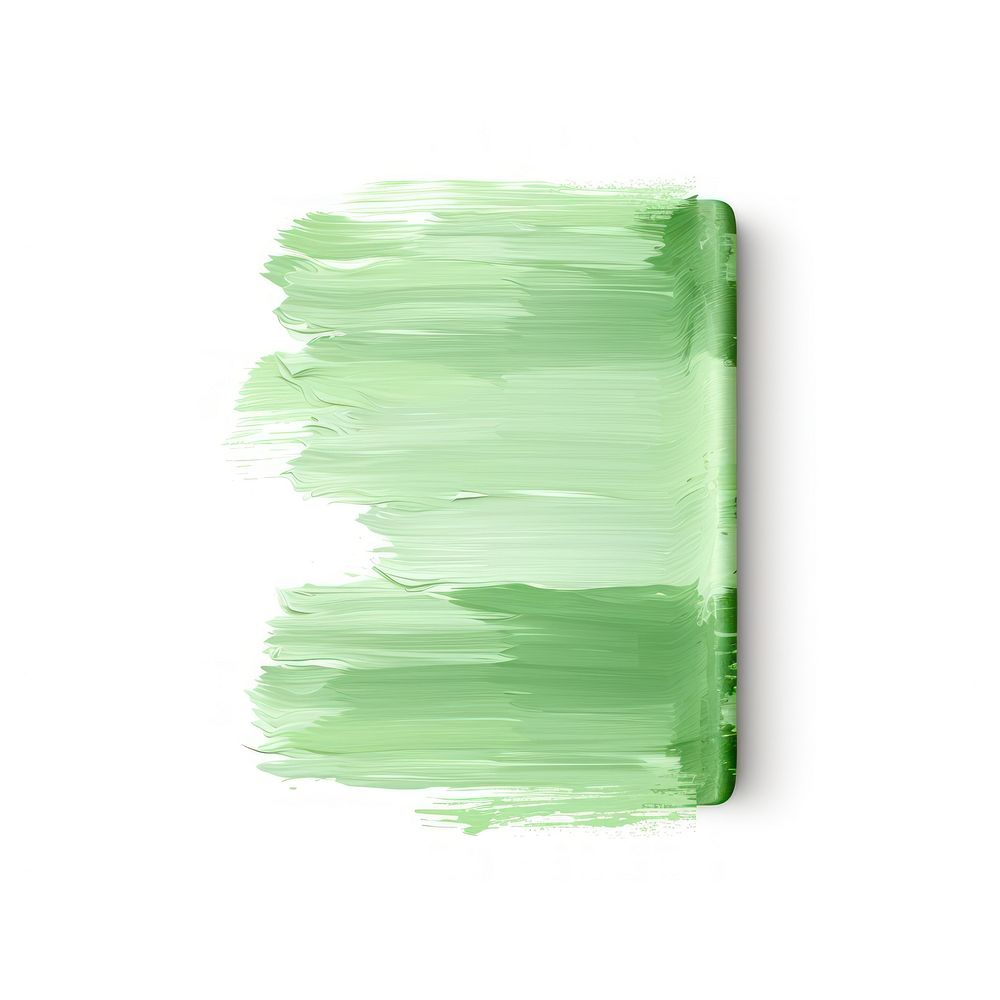 Light green flat paint brush stroke backgrounds rectangle paper.