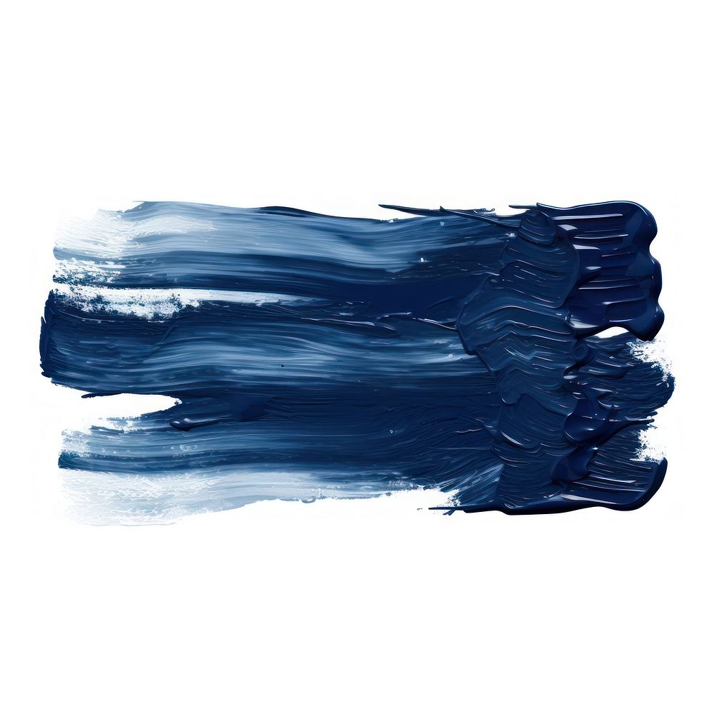 Navy blue flat paint brush stroke backgrounds white background creativity.