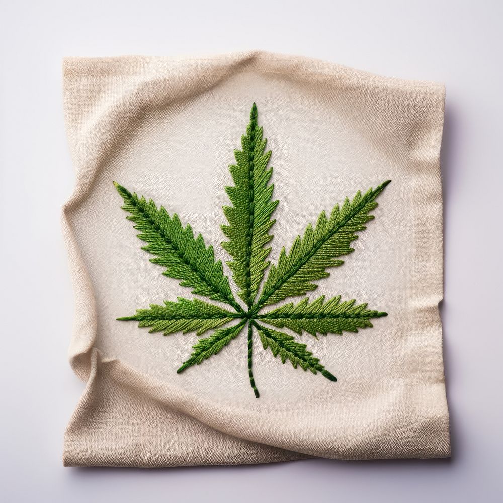 A marijuana textile pattern plant.