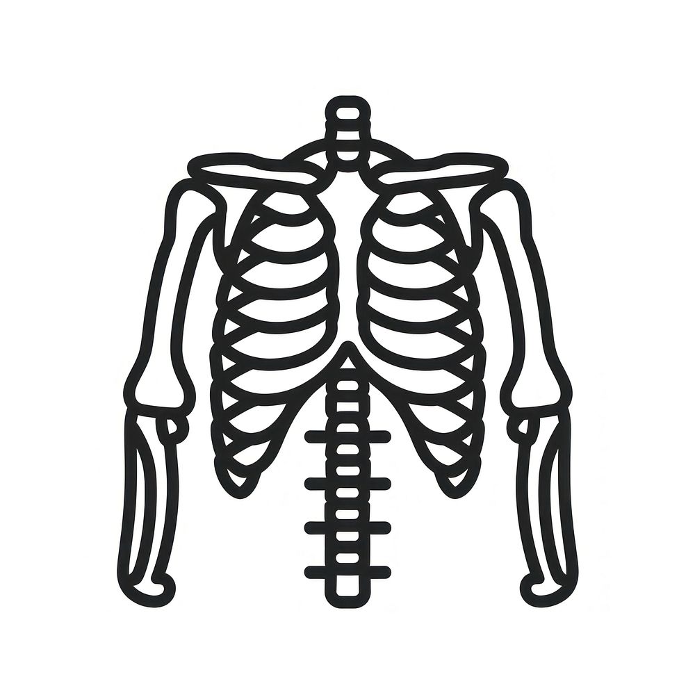 Simple Minimalist X-ray line icon monochrome skeleton dynamite.