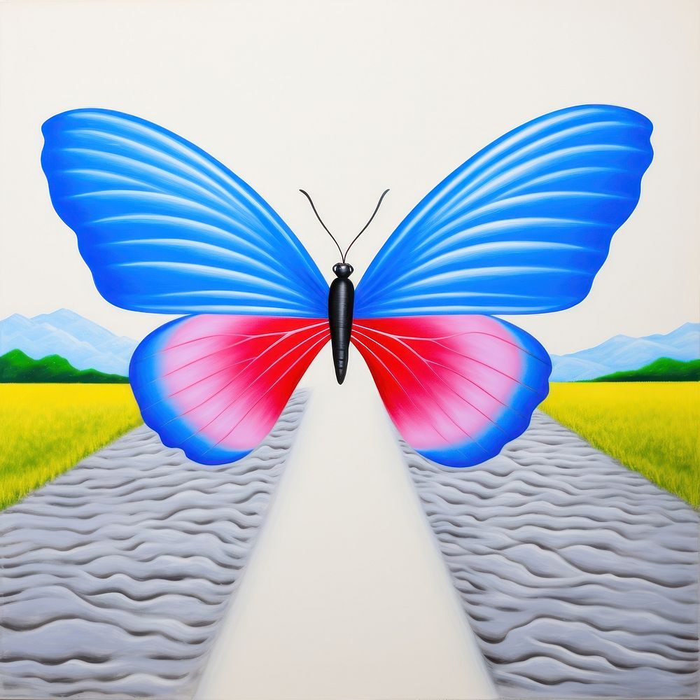 Surrealistic painting butterfly animal insect | Premium Photo ...