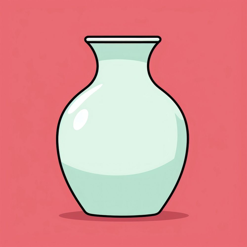 Modern vase porcelain pottery jar.