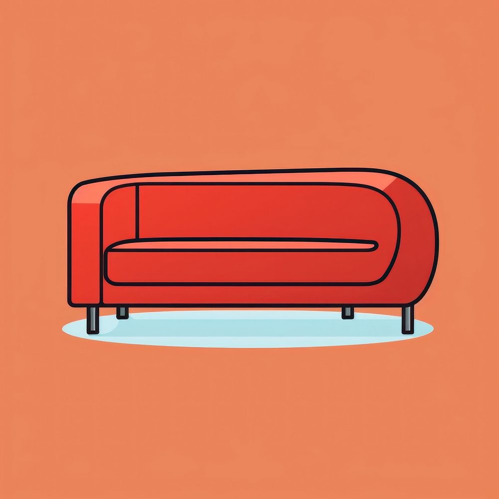 Sofa furniture line comfortable. | Premium Photo Illustration - rawpixel