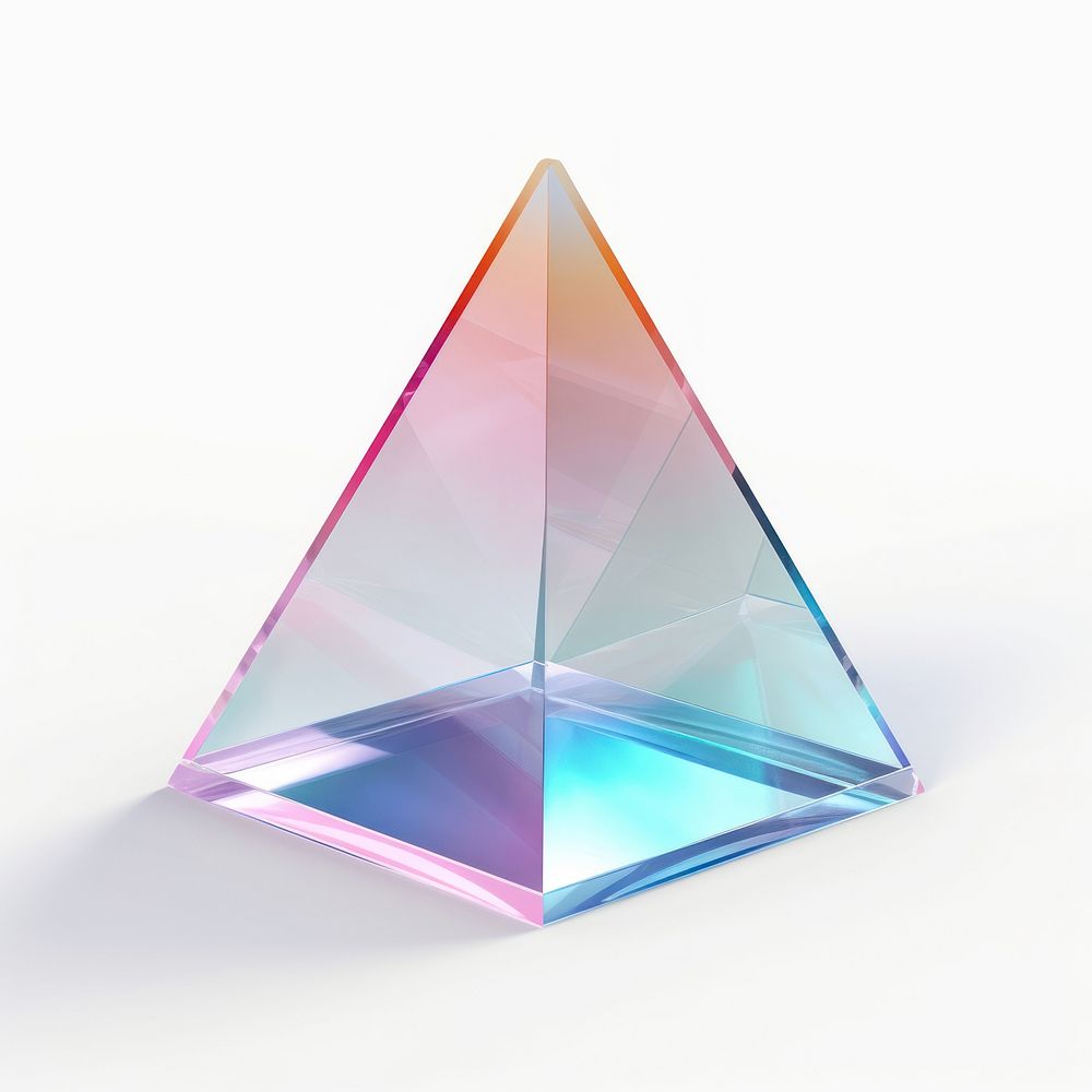 Prism shape gemstone jewelry crystal.