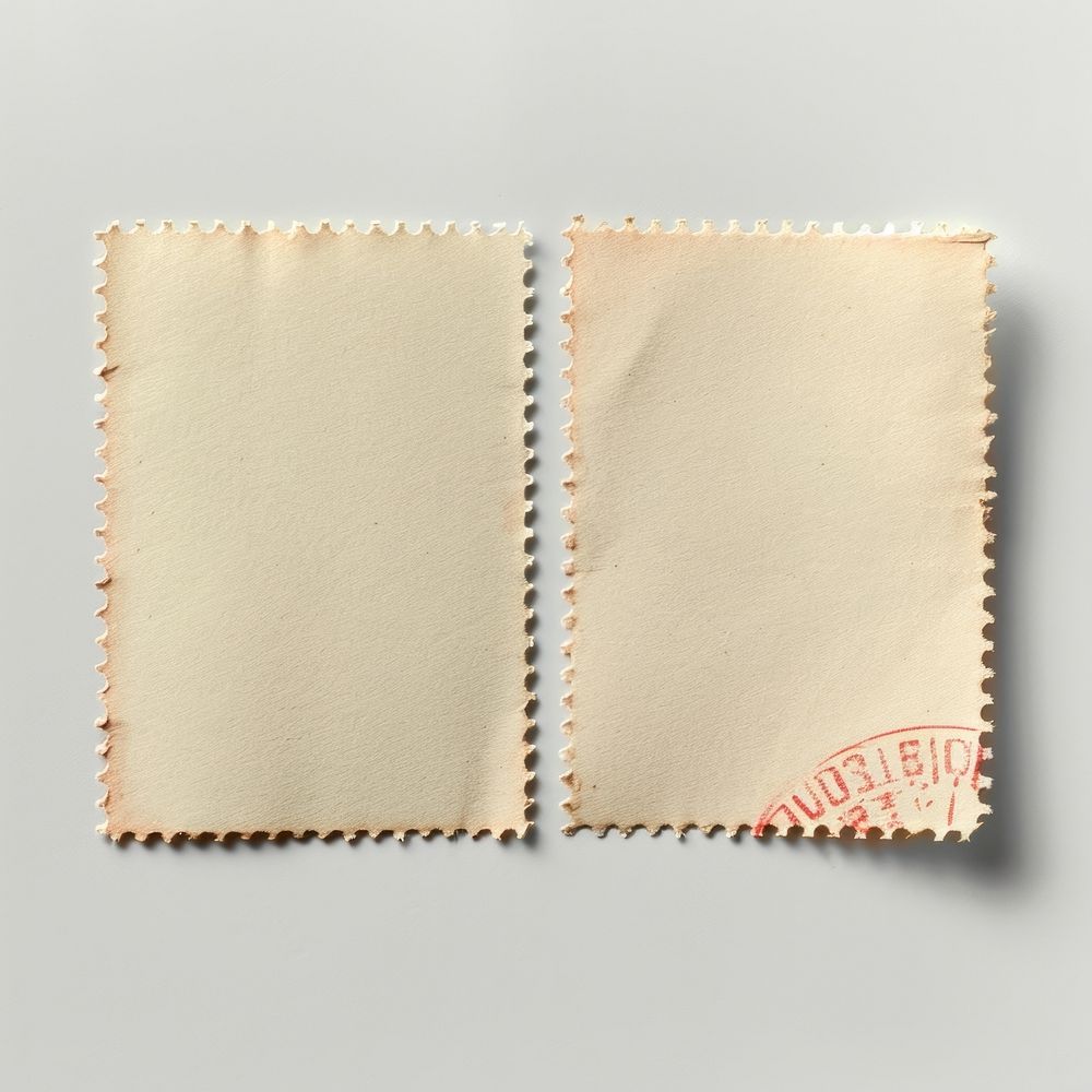 Blank postage stamp paper envelope textile.