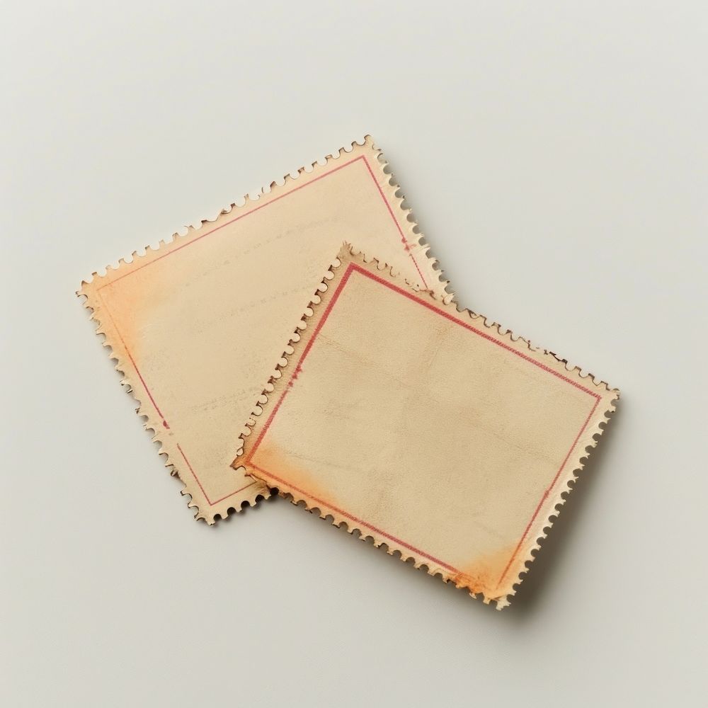 Blank postage stamp paper accessories rectangle.