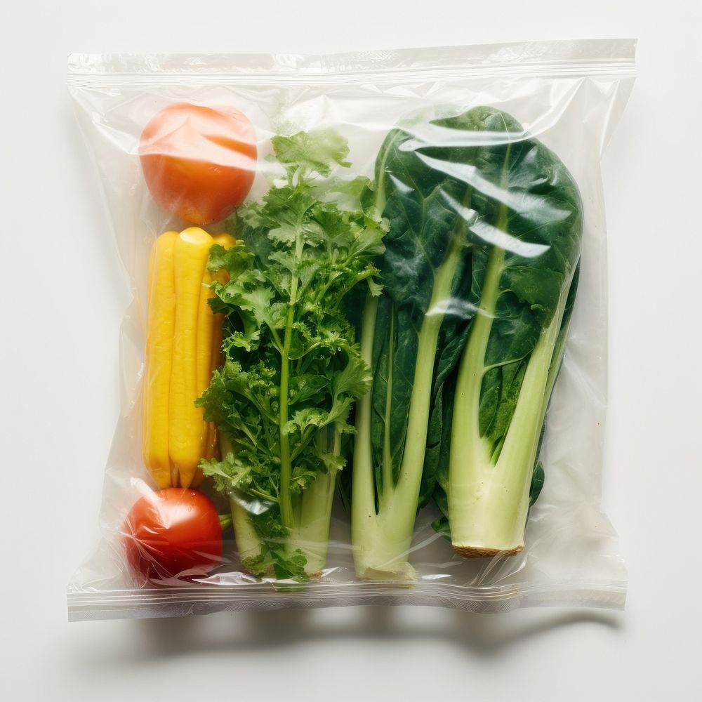 Vegetable plastic plant food.