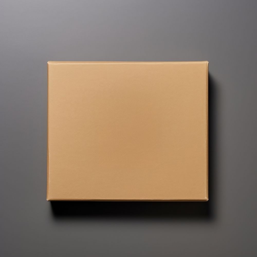 Mailing box with sticker  cardboard studio shot simplicity.