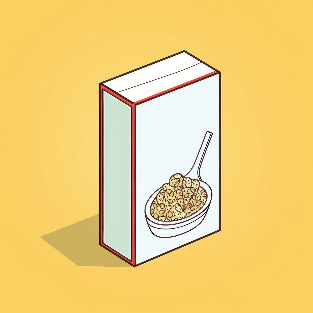 Cereal box spoon food container.