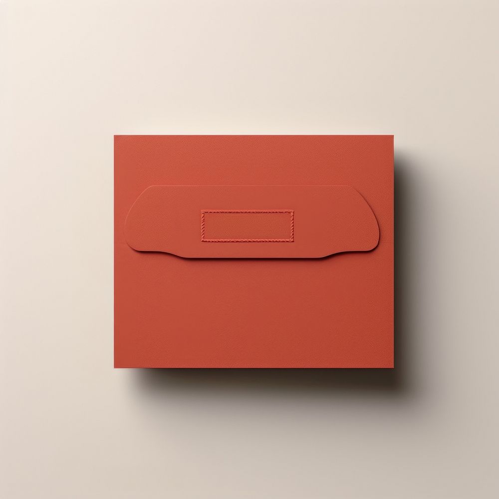 Red packaging  envelope paper text.