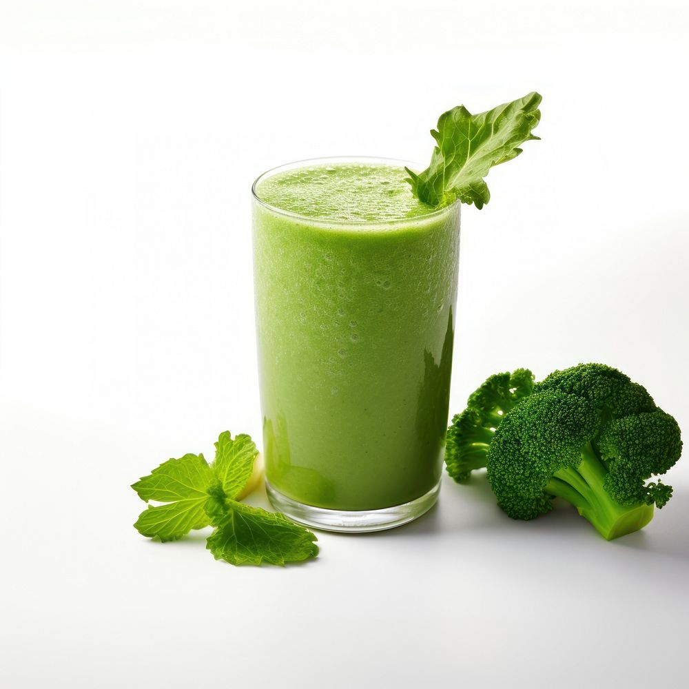 Smoothie green vegetable juice.