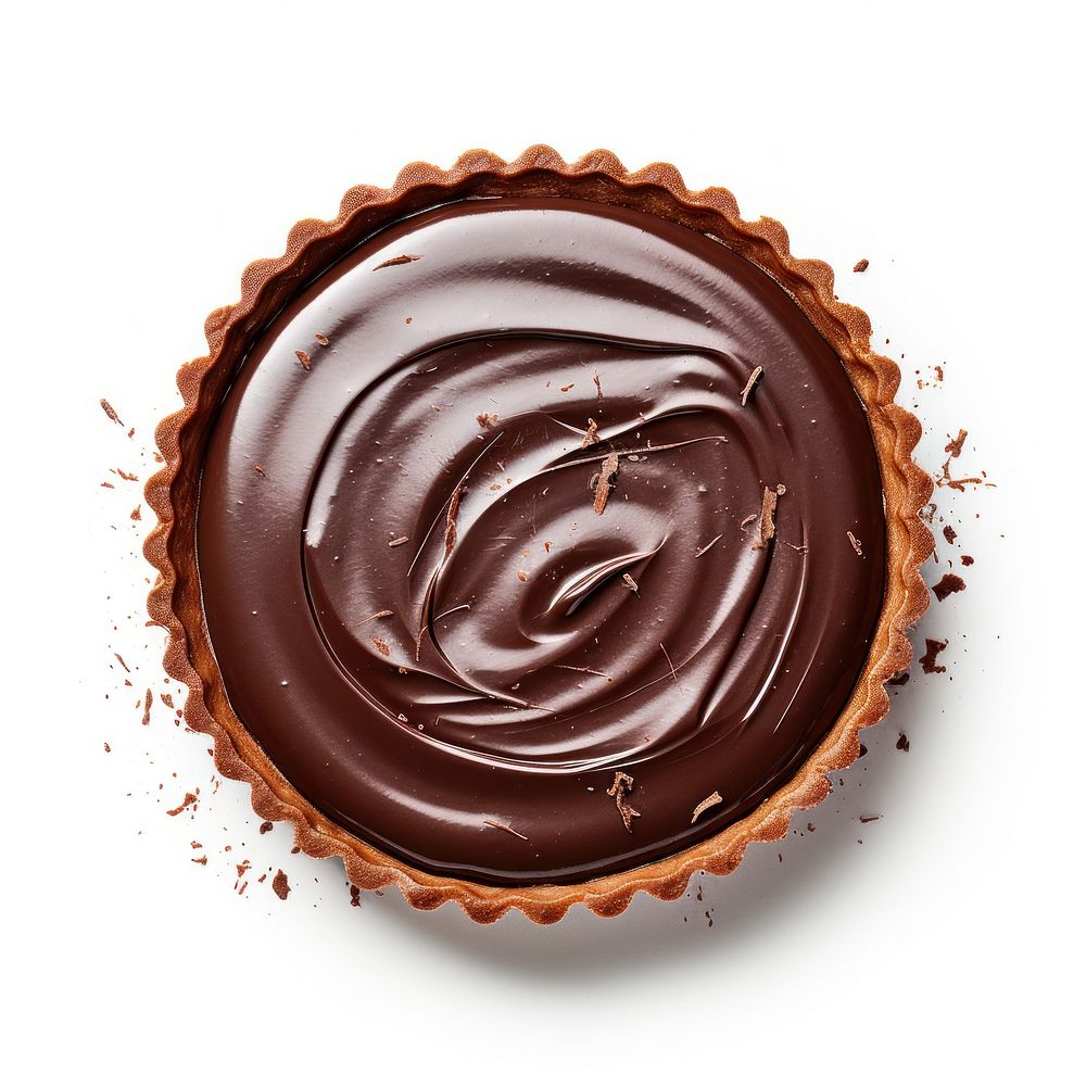 Chocolate tart dessert cupcake food.