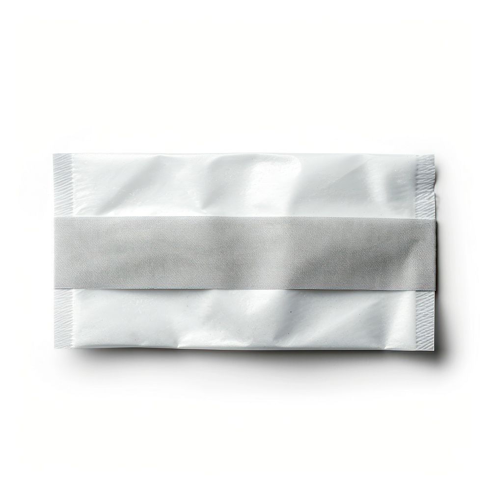 Sanitary bag white white background rectangle.