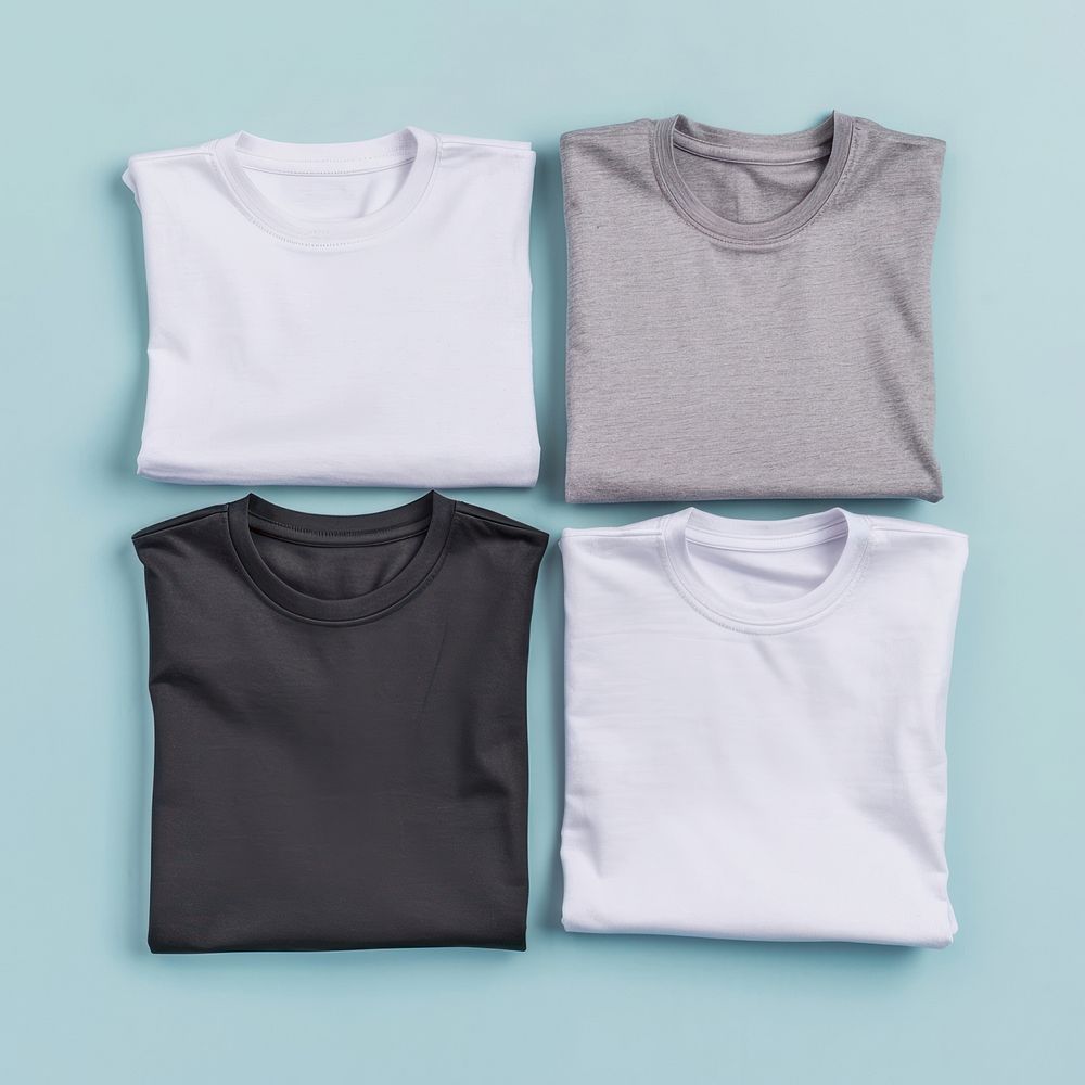 Folded T-shirts  t-shirt undershirt outerwear.