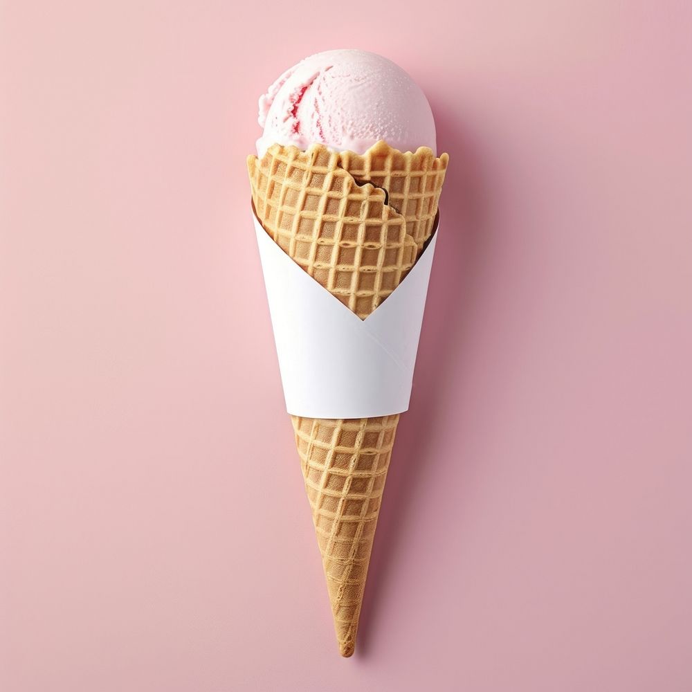Ice cream cone dessert food ice cream.