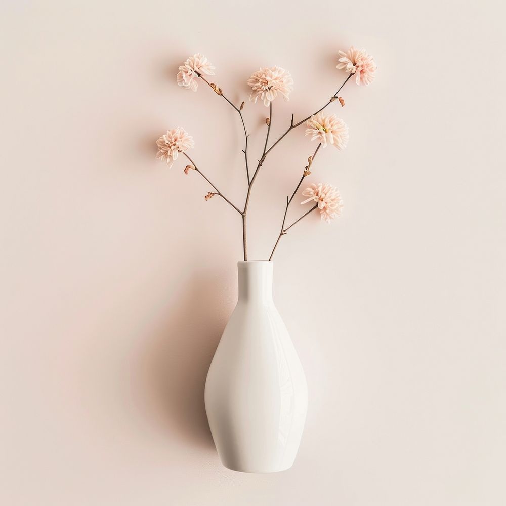 Ceramic vase  flower ceramic plant.