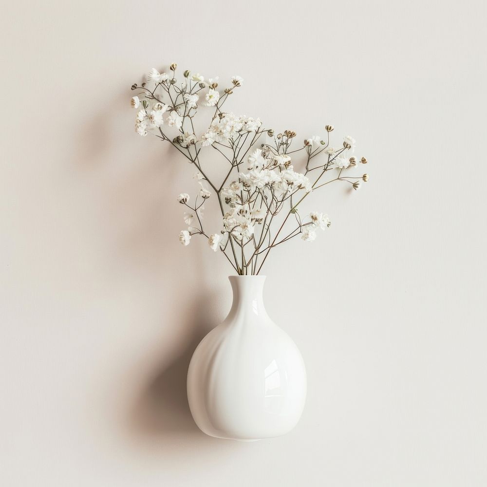 Ceramic vase  flower porcelain ceramic.