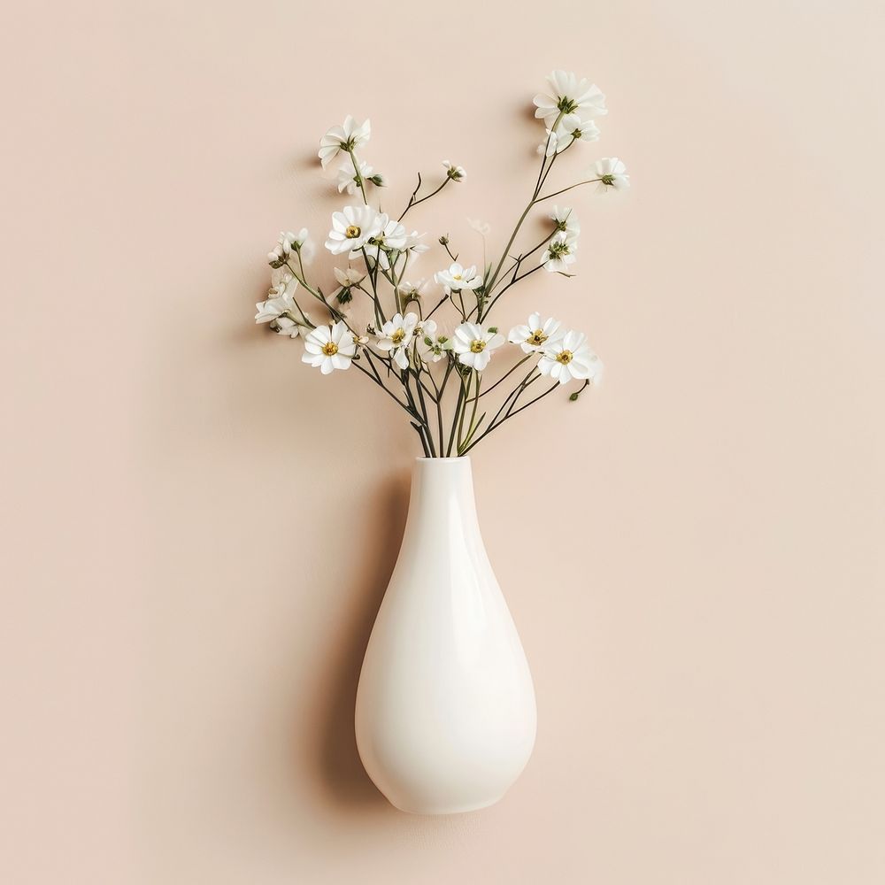 Ceramic vase  flower ceramic plant.