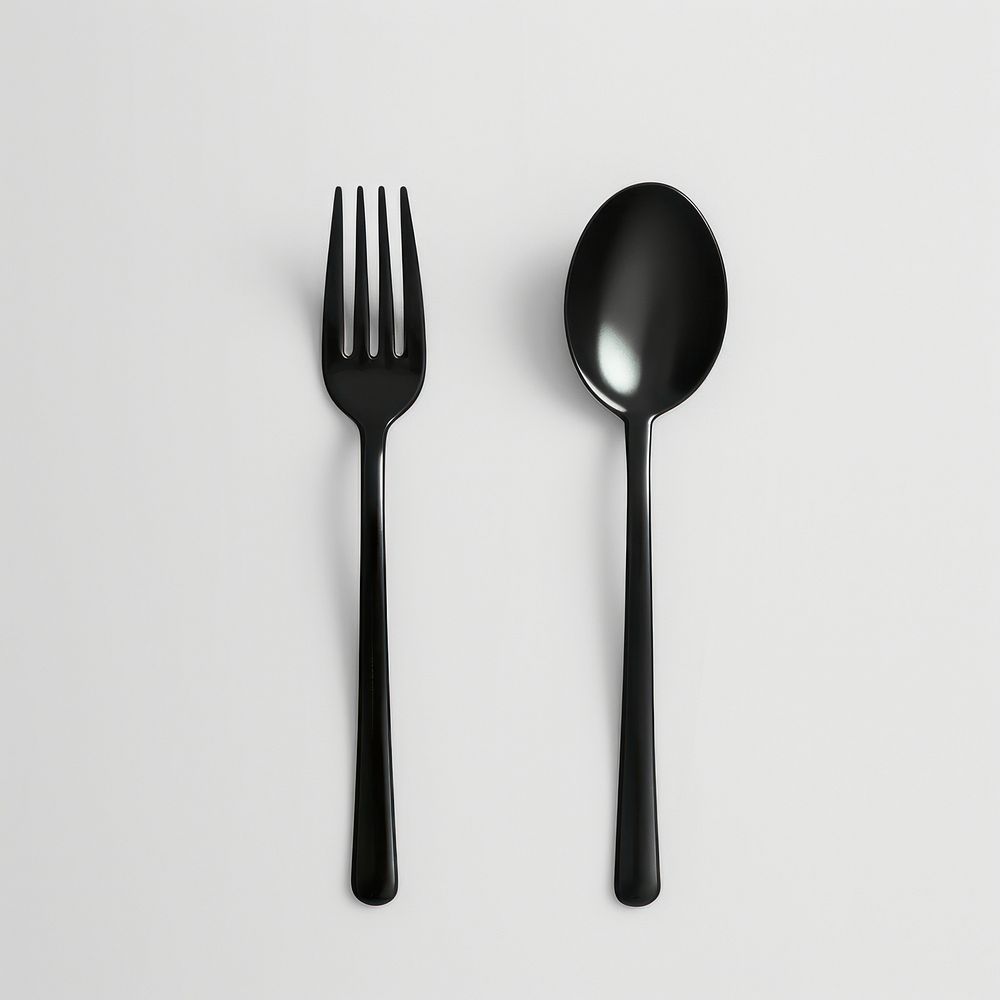 Spoon and fork  silverware simplicity monochrome.
