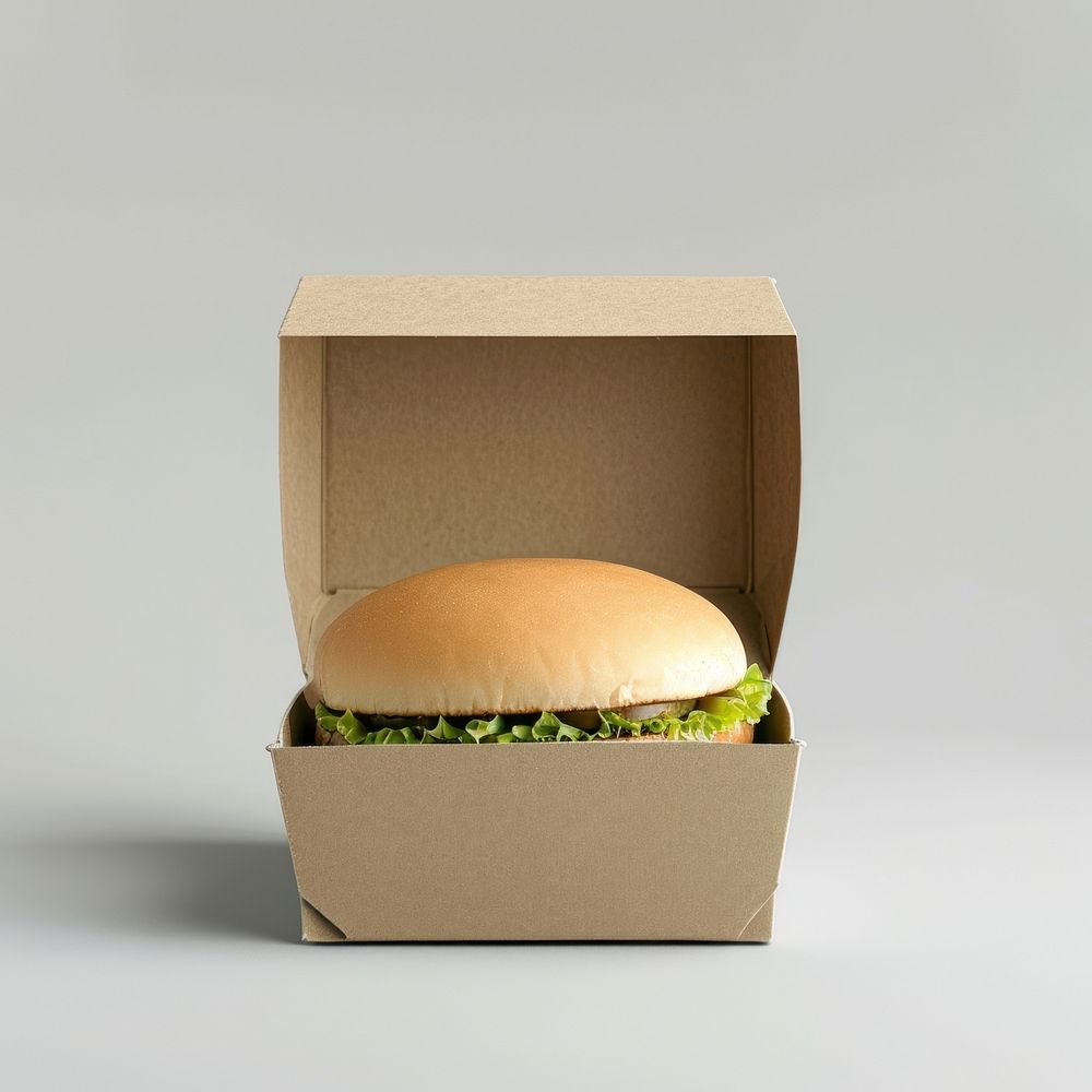 Burger box  burger food hamburger.