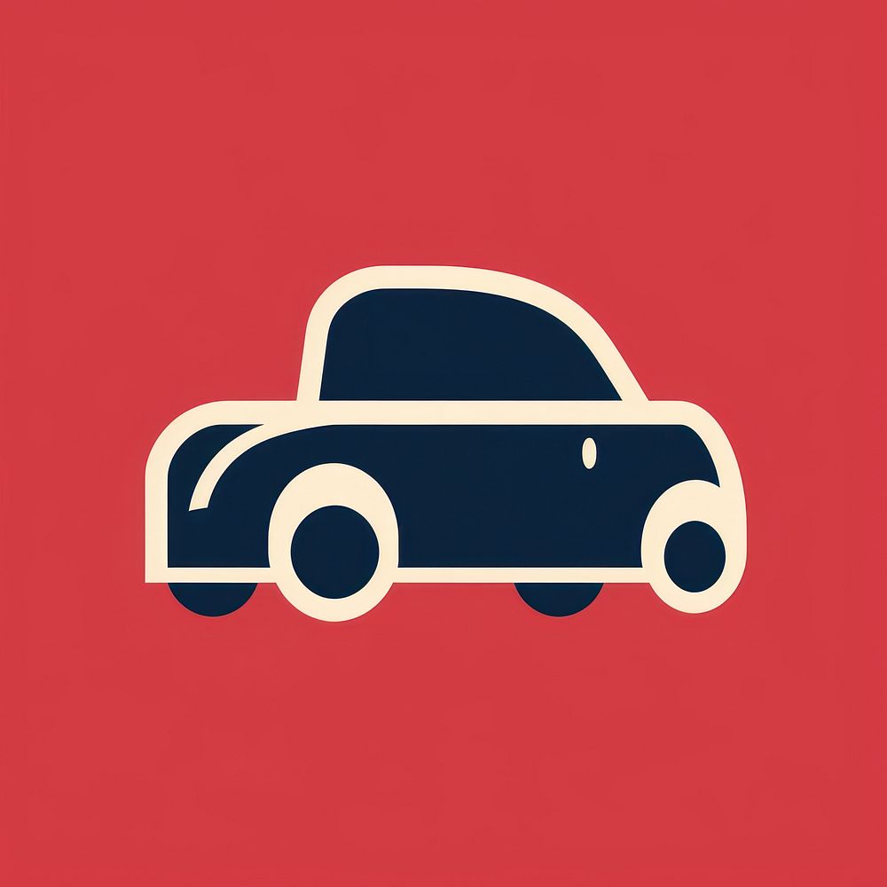 Vintage car icon vehicle logo transportation.