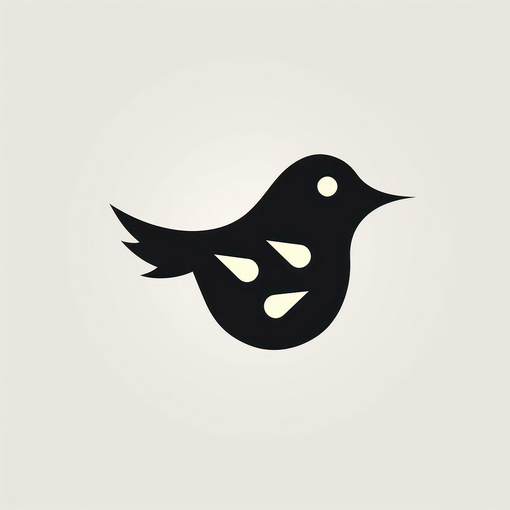 Bird icon animal symbol logo.