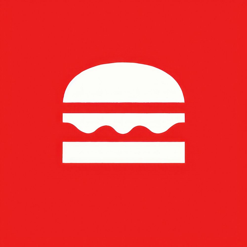 Burger icon logo hamburger sandwich.