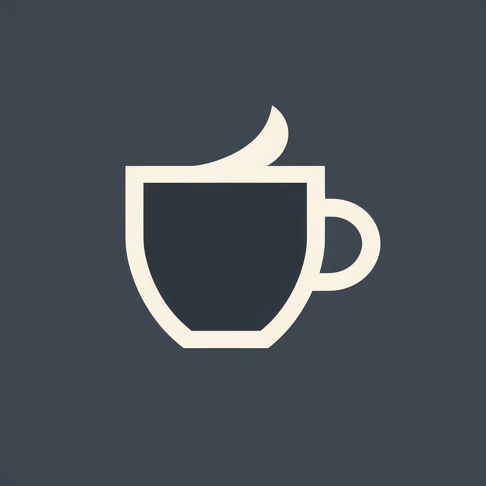 Coffee cup icon drink logo mug.