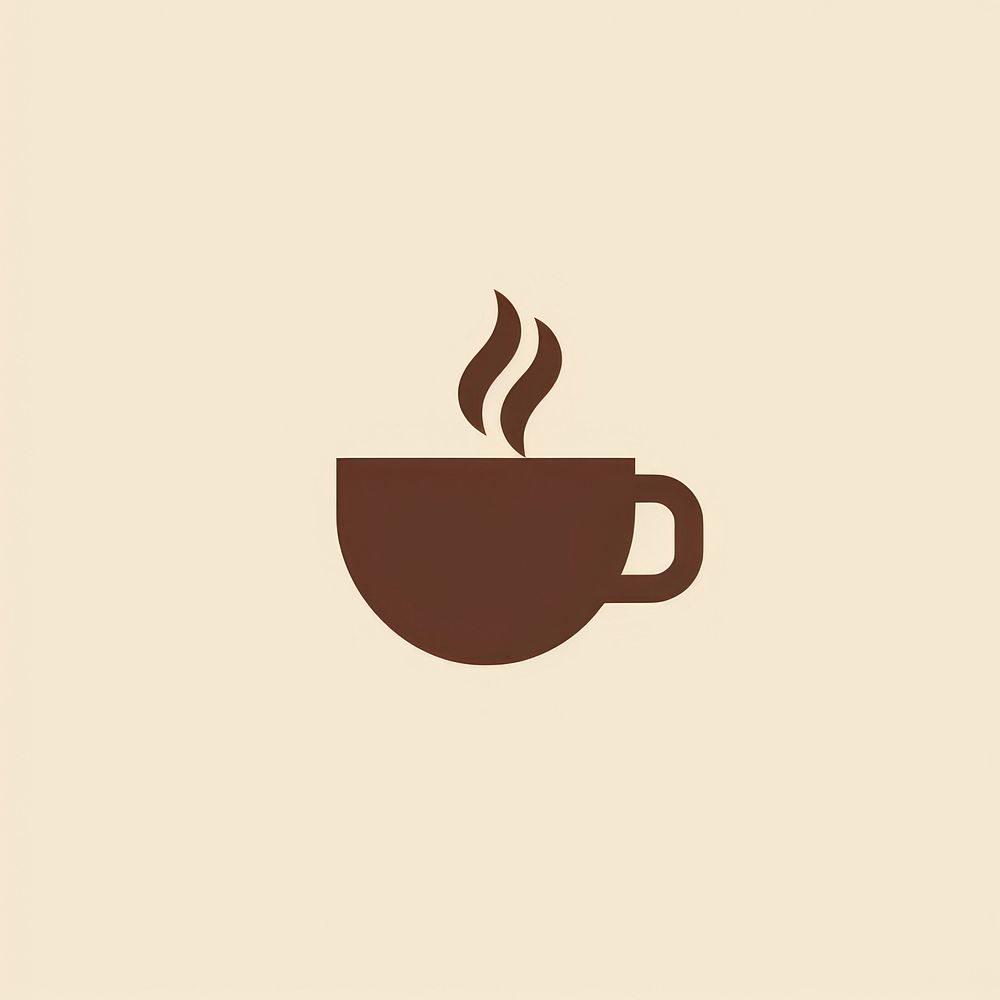 Coffee cup icon drink mug refreshment.