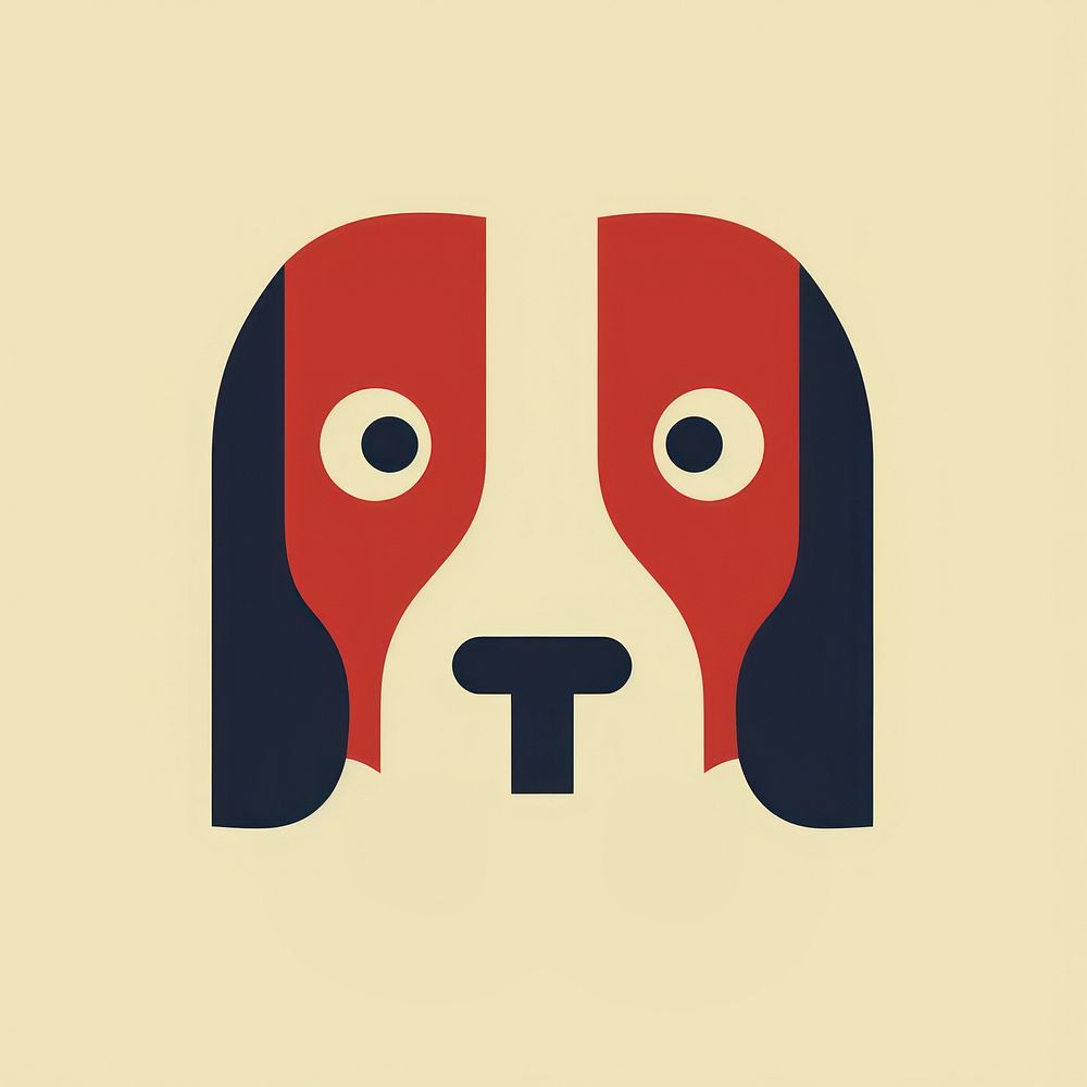 Dog icon anthropomorphic representation carnivora.