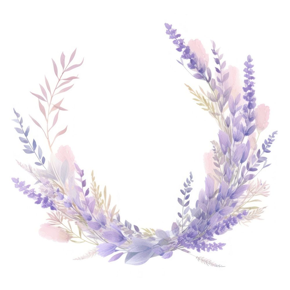Lavender pattern flower purple. AI generated Image by rawpixel.