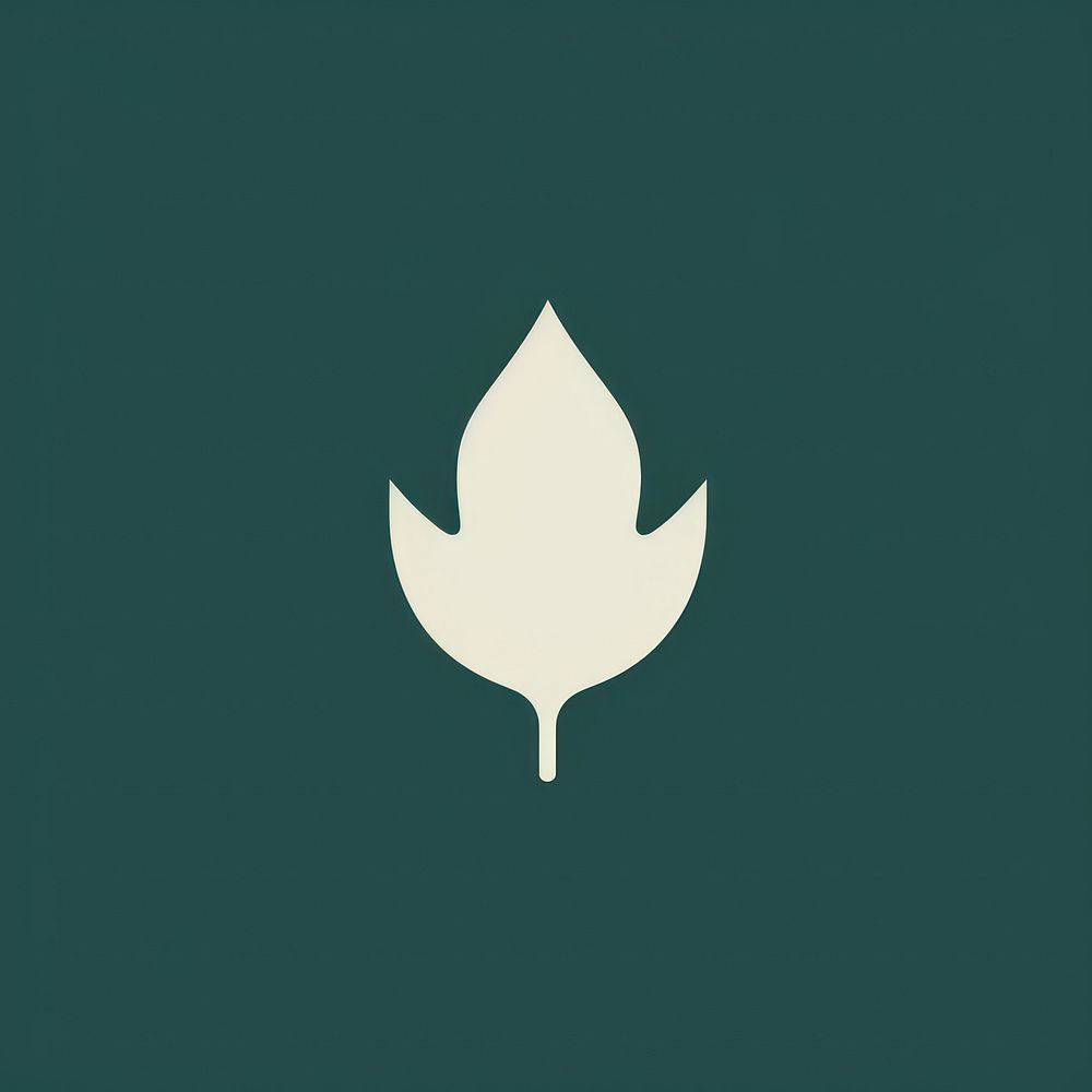 Leaf icon symbol plant logo.