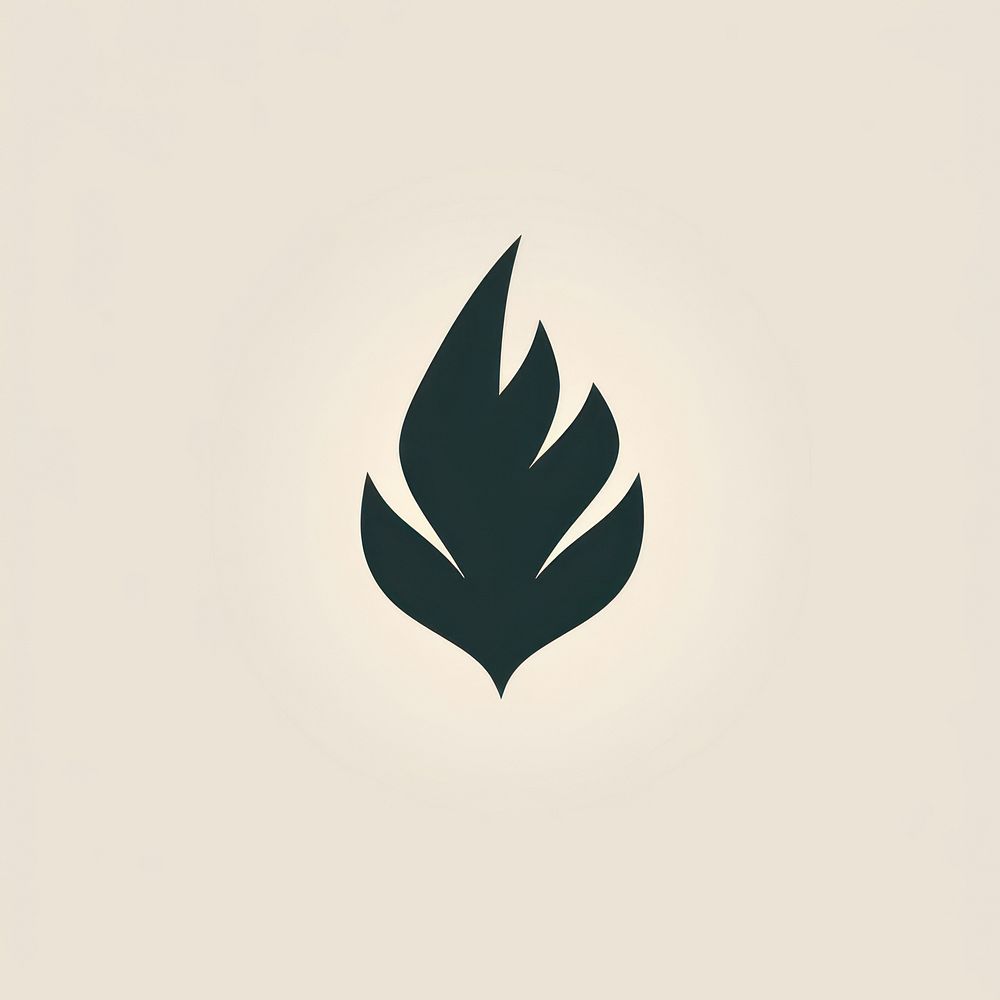 Leaf icon logo glowing pattern.
