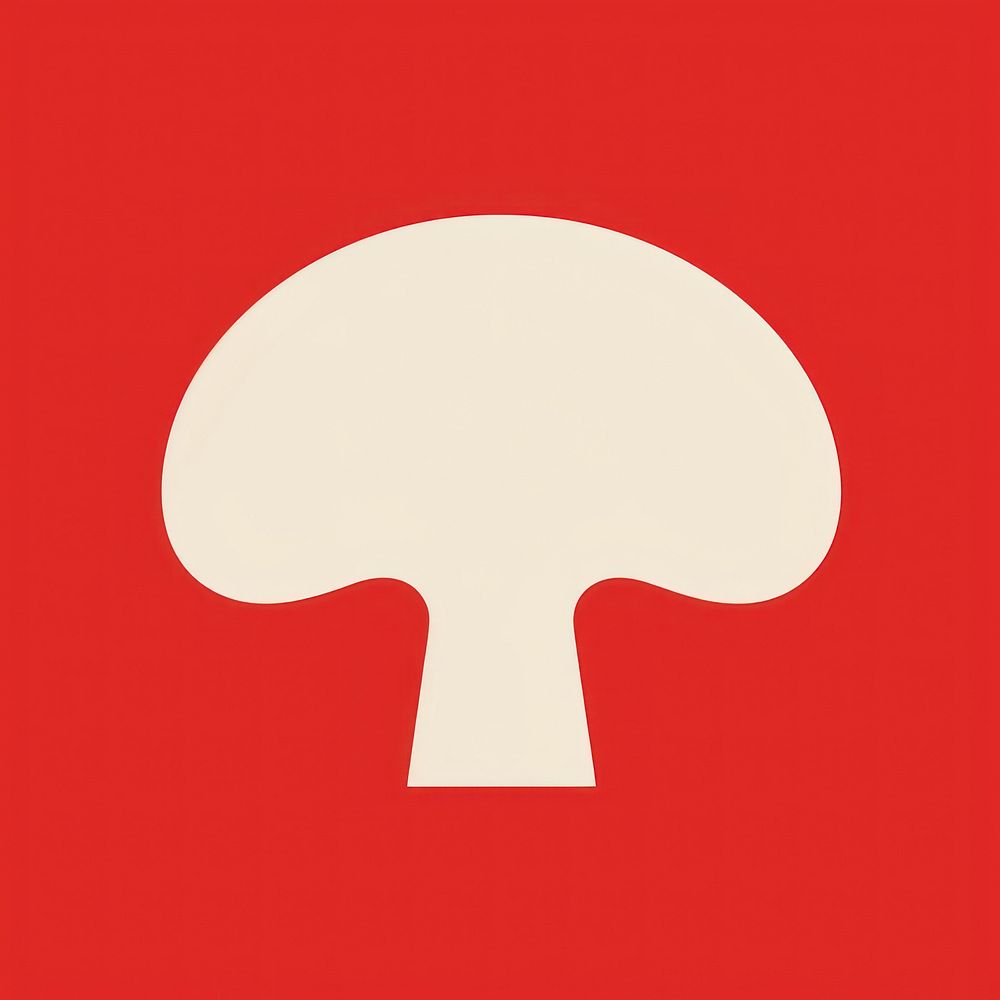 Mushroom icon logo vegetable broccoli.
