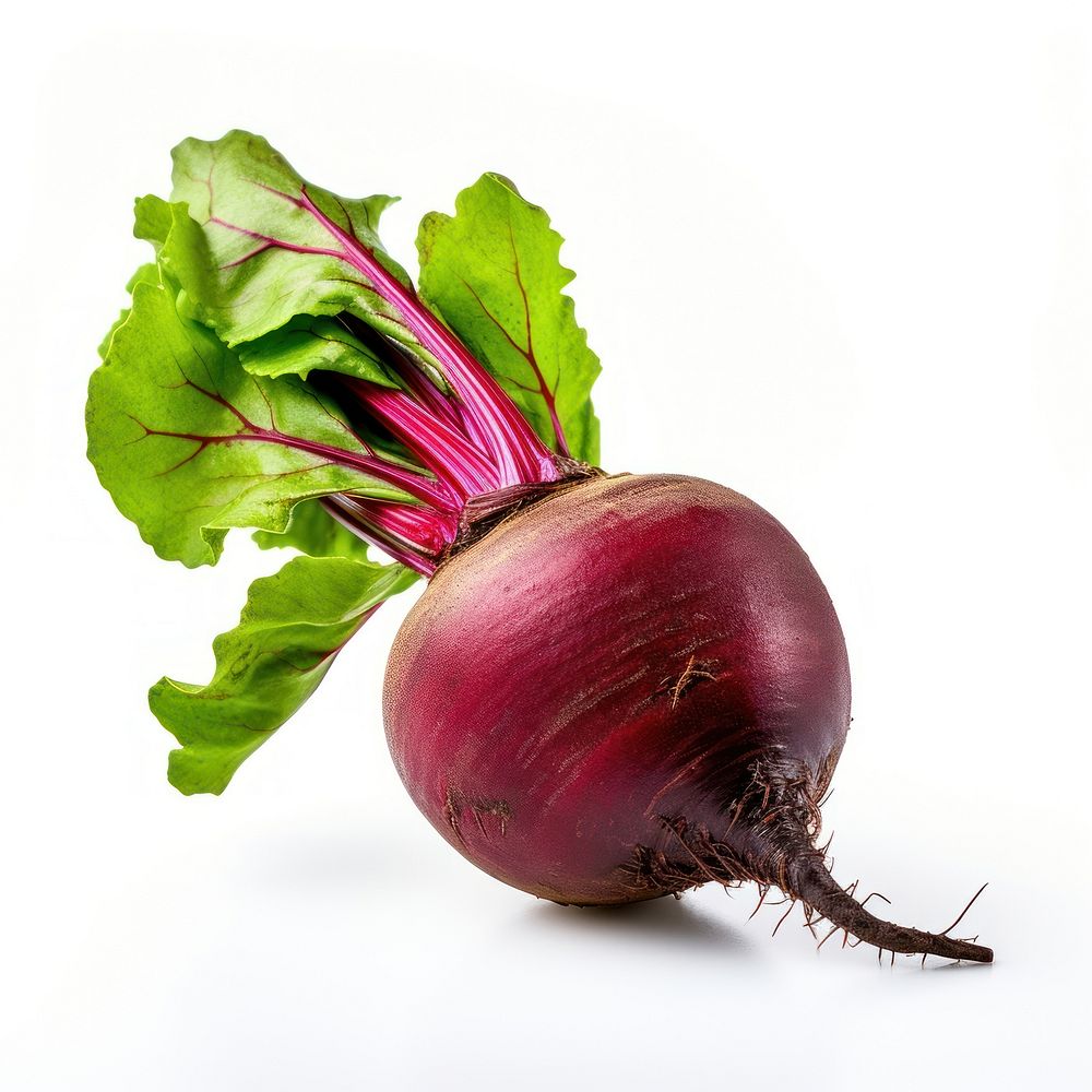 Beetroot vegetable plant food white background. AI generated Image by rawpixel.