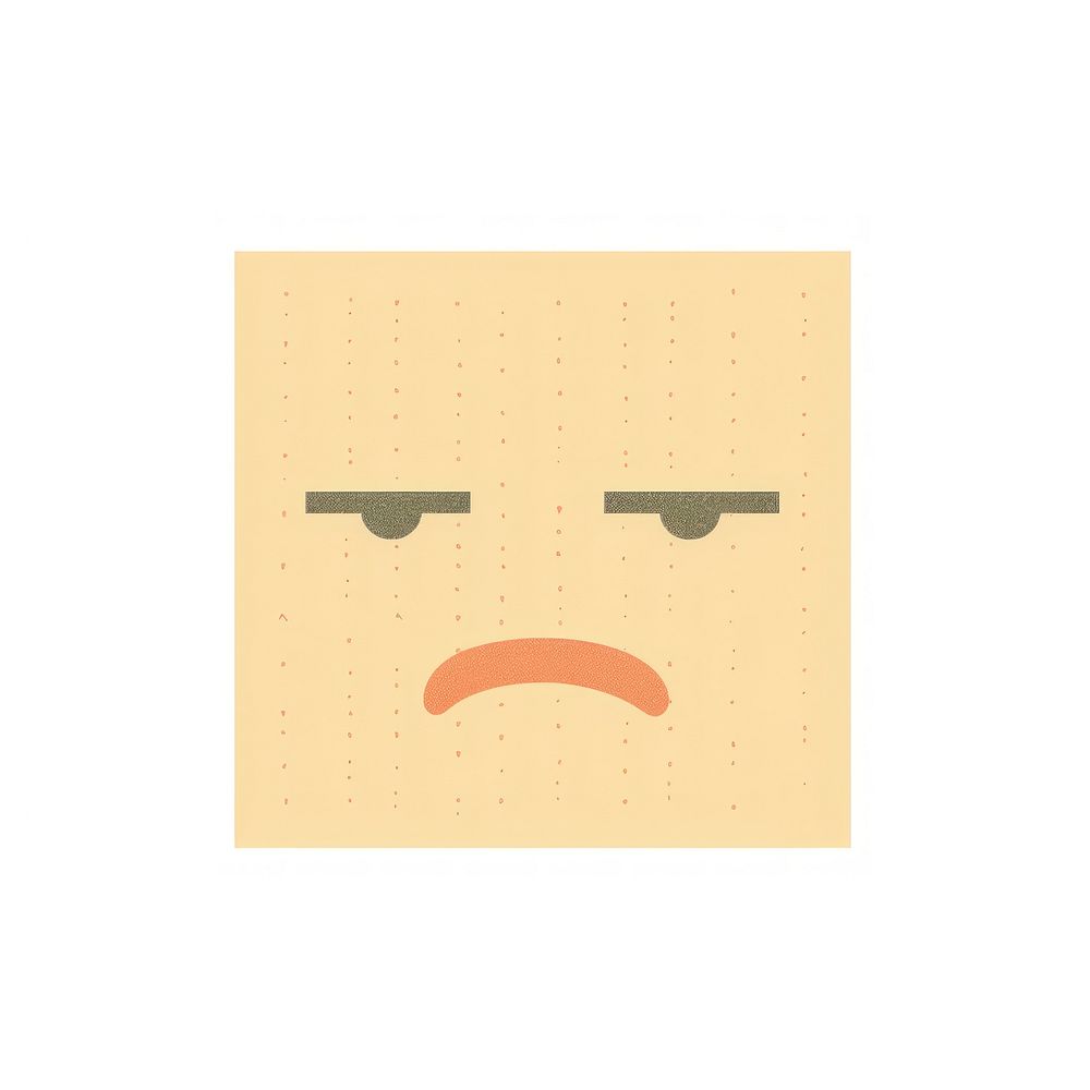Annoyed face emoji anthropomorphic representation creativity. AI generated Image by rawpixel.