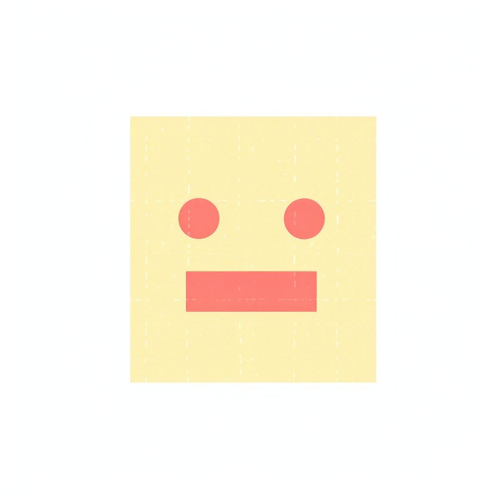 Cute emoji anthropomorphic rectangle emoticon. AI generated Image by rawpixel.