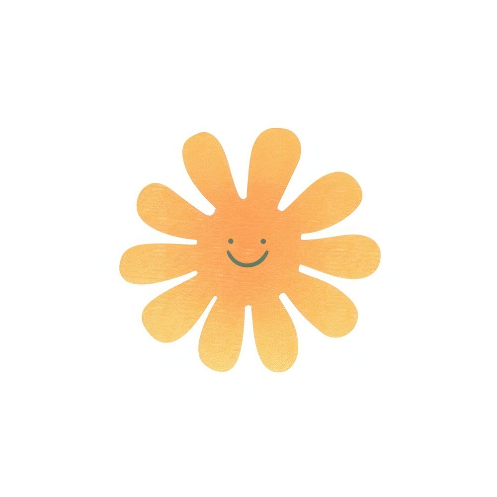 Flower emoji white background anthropomorphic creativity. AI generated Image by rawpixel.