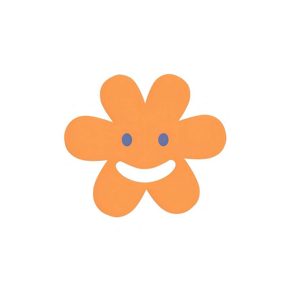 Flower emoji white background anthropomorphic creativity. AI generated Image by rawpixel.