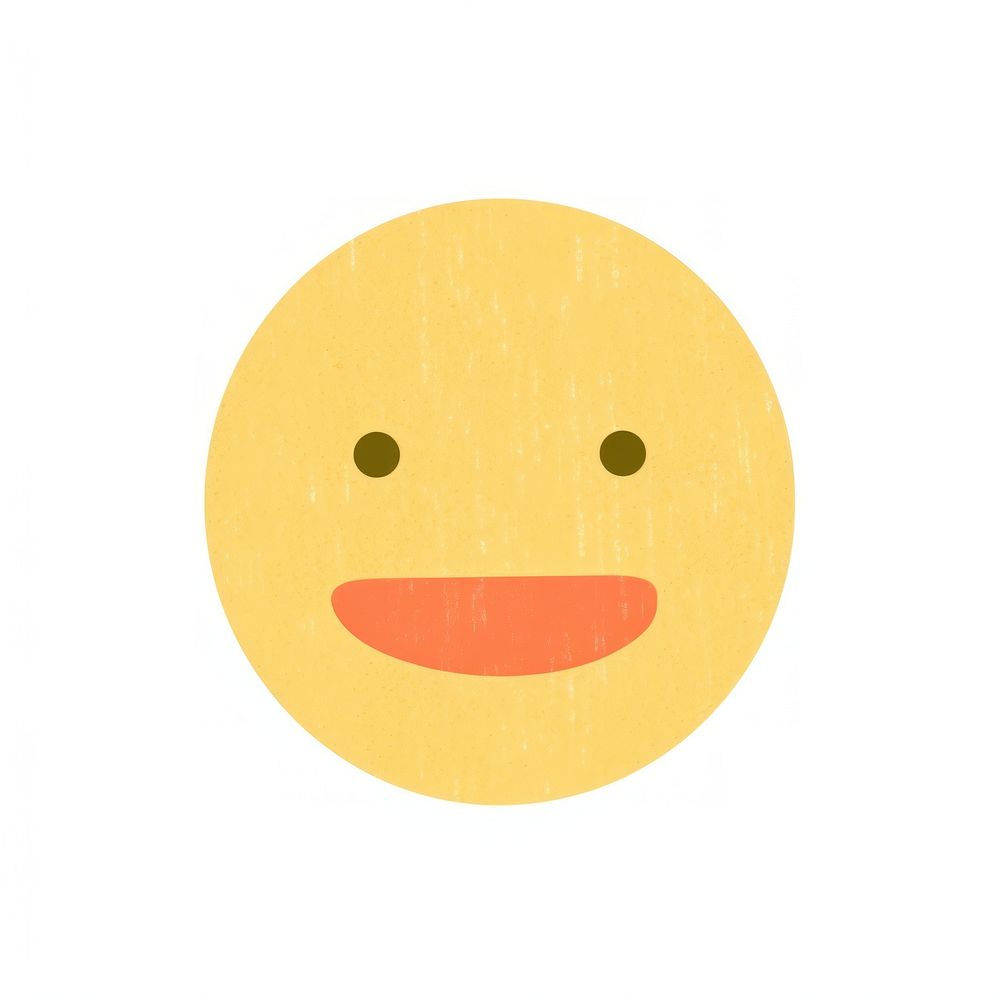 Grimacing facey emoji white background anthropomorphic emoticon. AI generated Image by rawpixel.