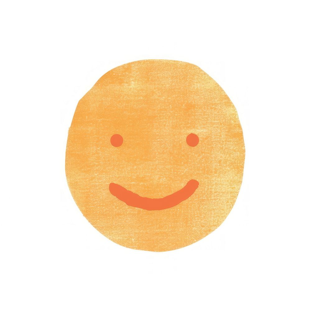 Happy emoji white background anthropomorphic creativity. AI generated Image by rawpixel.