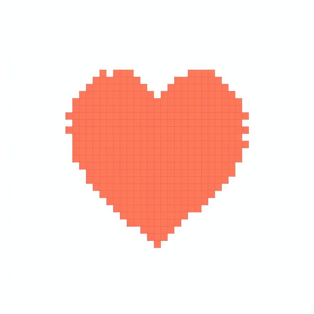 Heart emoji white background pattern diagram. AI generated Image by rawpixel.