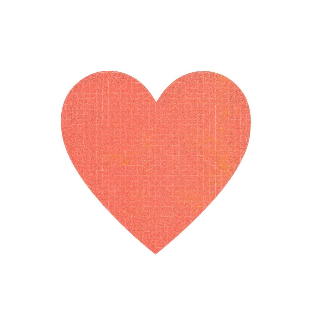 Heart emoji backgrounds white background creativity. AI generated Image by rawpixel.