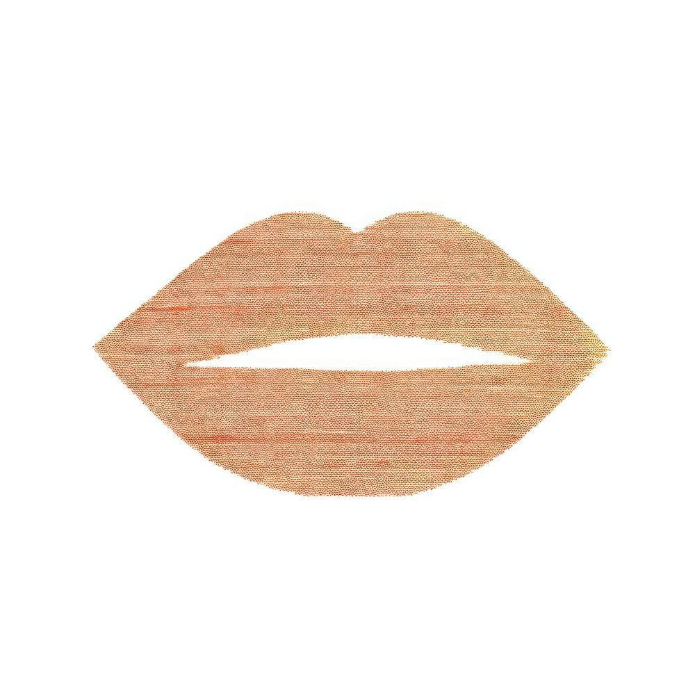 Kiss emoji lipstick white background moustache. AI generated Image by rawpixel.