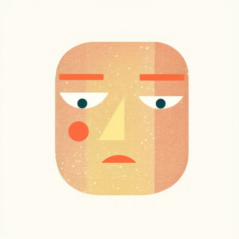 Pleading face emoji art anthropomorphic representation. AI generated Image by rawpixel.