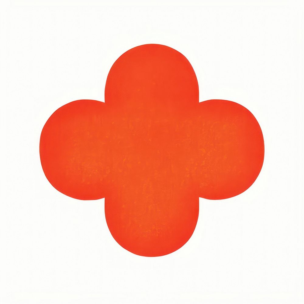 Quatrefoil symbol shape white background. AI generated Image by rawpixel.
