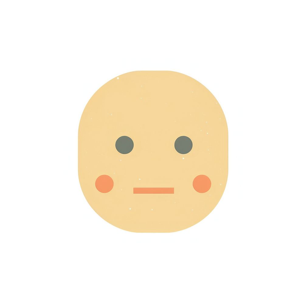 Shy face emoji anthropomorphic confectionery emoticon. AI generated Image by rawpixel.