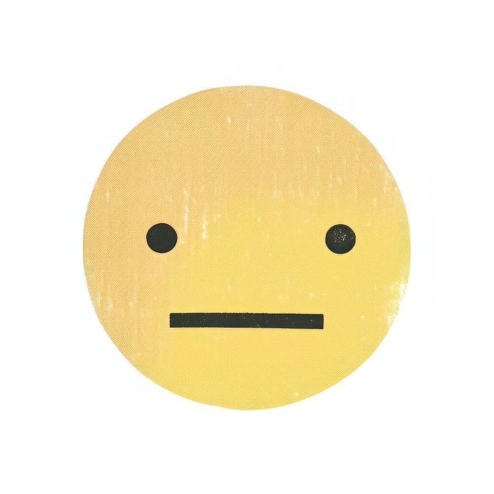 Thiking emoji symbol white background anthropomorphic. AI generated Image by rawpixel.