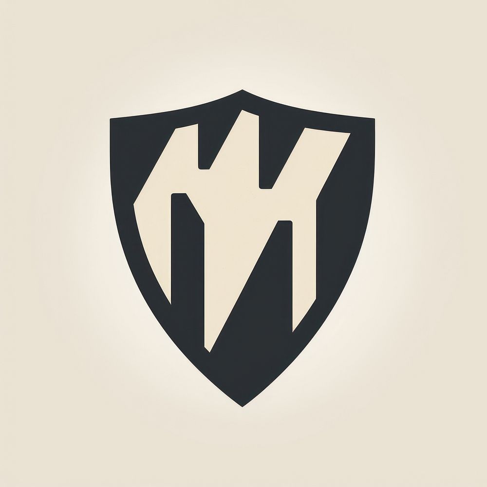 Shield icon symbol sign logo.